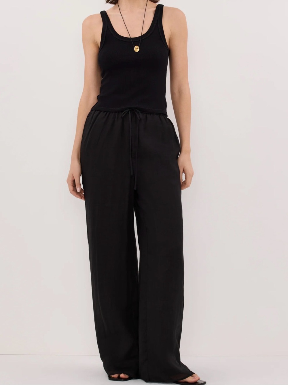 DISSH Ginny Black Ramie Pant